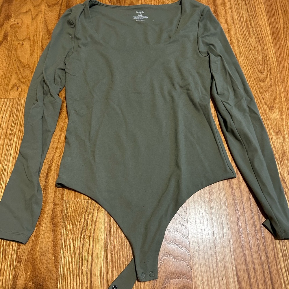 Olive Long Sleeve Bodysuit